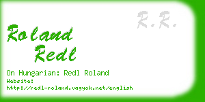 roland redl business card